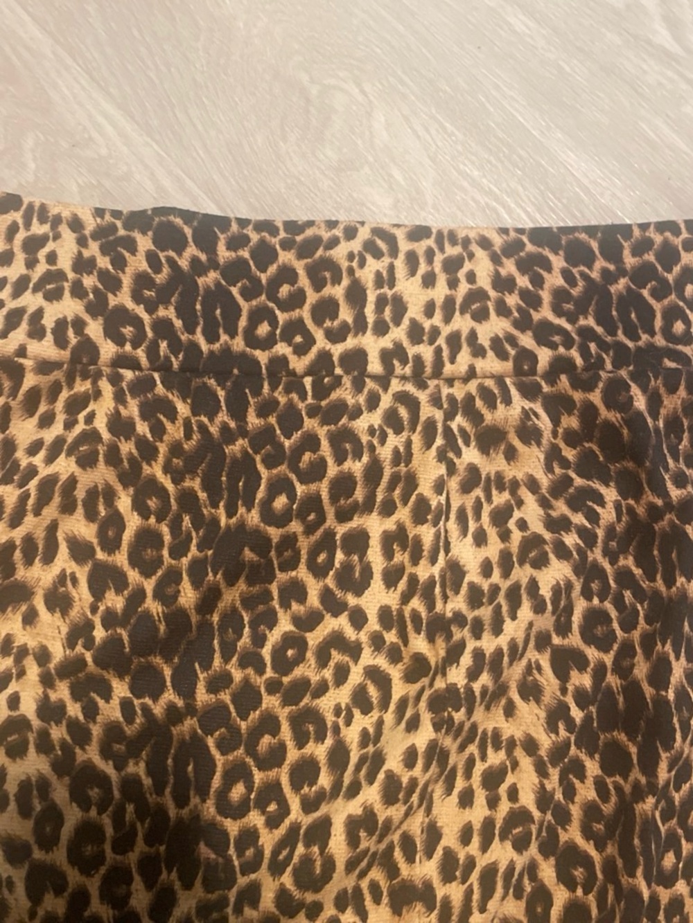 Animal-Print Midi Pencil Skirt in Brown - Picture 3 of 4